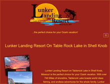 Tablet Screenshot of lunkerlanding.com